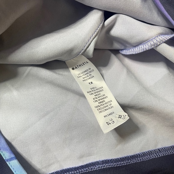 Athleta Make A Splash Printed Mesh Racer 4" Running Shorts Workout - Picture 5 of 9